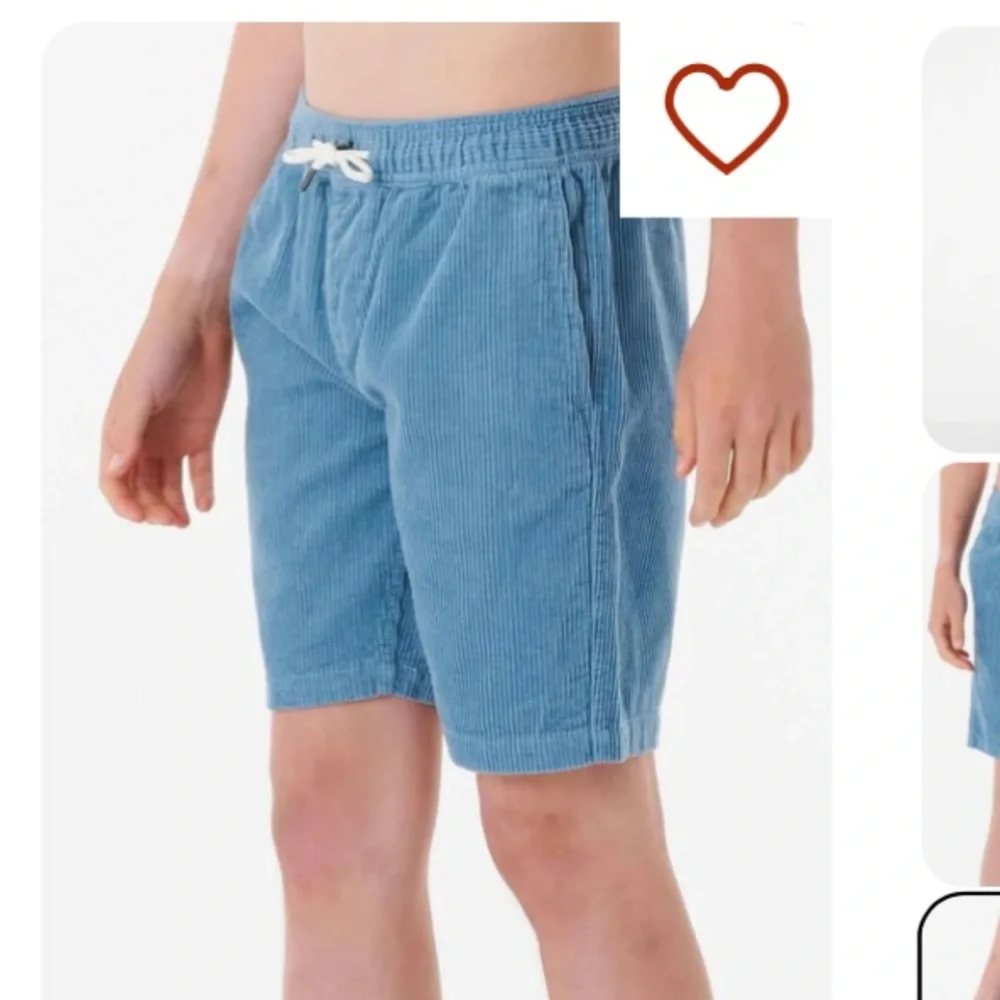 RIPCURL Blue Corduroy Boys Shorts.